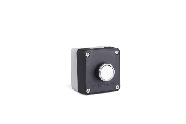 P Series Plastic 1 Hole BDDB + C3BK (NO) + C4BK (NC) Black-Grey Control Box